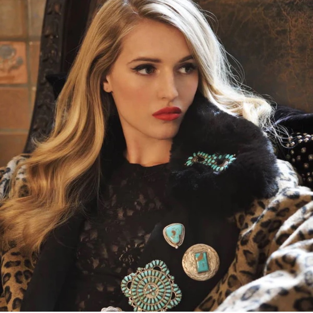 DOUBLE D RANCH WOMEN'S LEOPARD CACTUS CAT JACKET - Sz. L